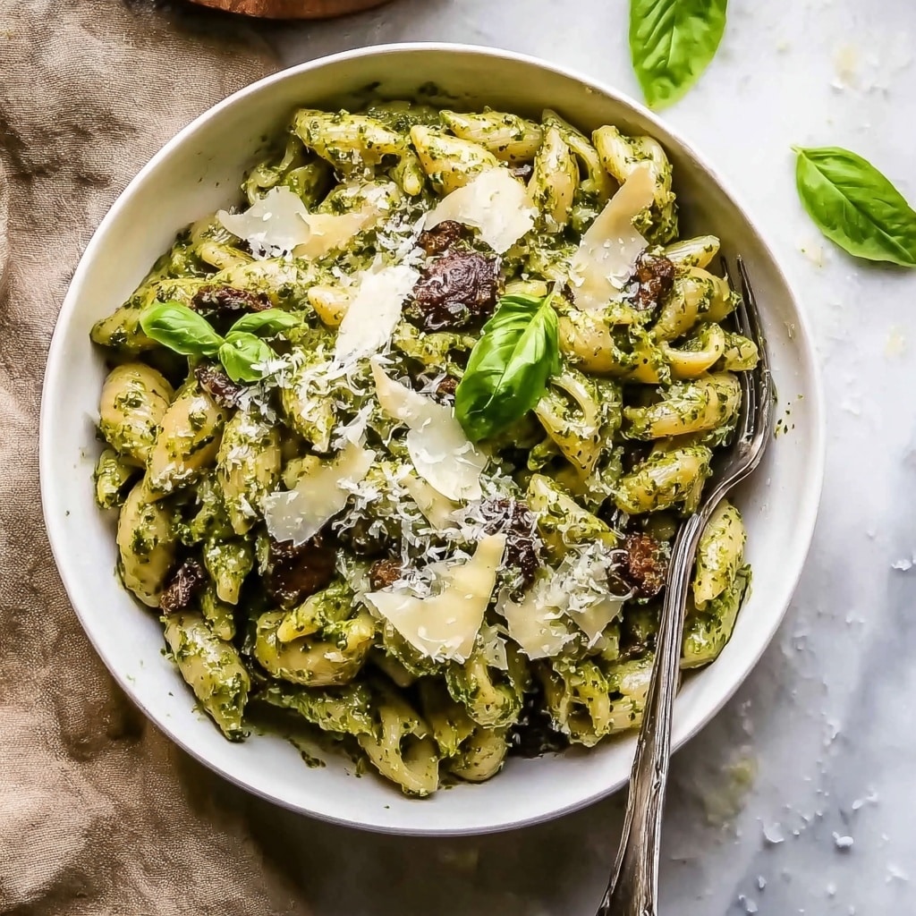 One Pot Lemon Basil Asparagus and Sausage Pasta Recipe - Recipe Image