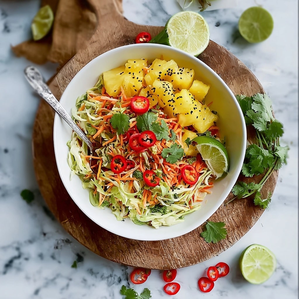 Spicy Pineapple Slaw Recipe - Recipe Image