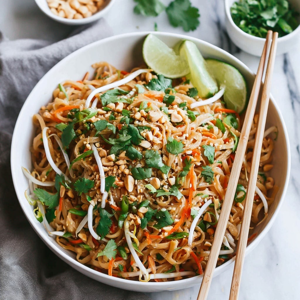 Vegetable Pad Thai with Rice Noodles Recipe - Recipe Image
