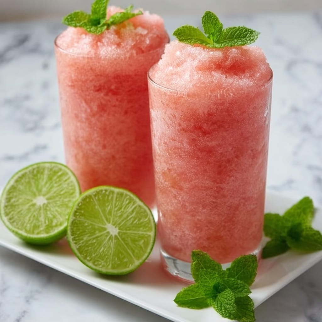 Watermelon Slushie Recipe - Recipe Image