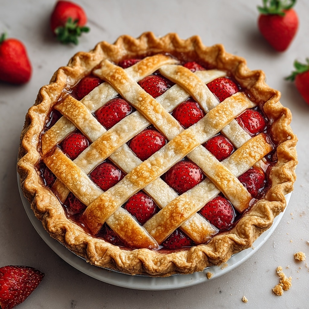 Easy Fresh Strawberry Pie Recipe - Recipe Image