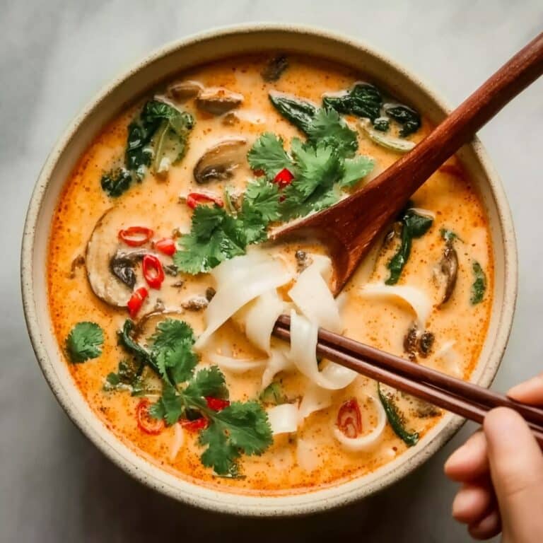 Thai Red Curry Dumpling Soup Recipe