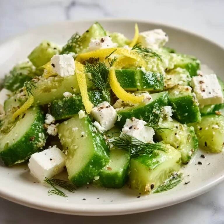 Cucumber Avocado Feta Salad Recipe