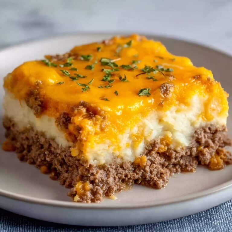 Cheesy Hamburger Hashbrown Casserole Recipe