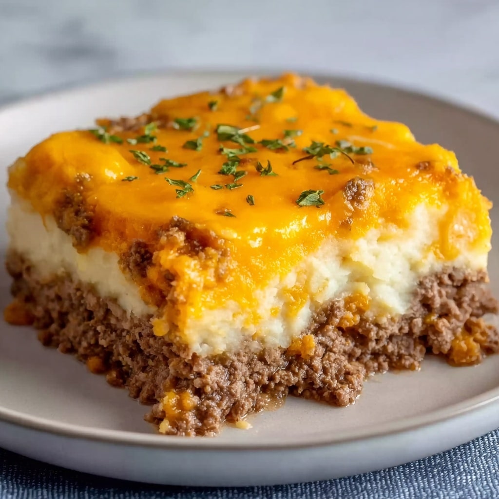Cheesy Hamburger Hashbrown Casserole Recipe