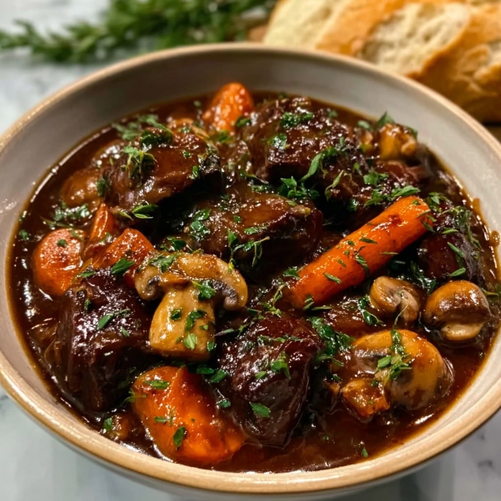 Slow Cooker Beef Bourguignon Recipe
