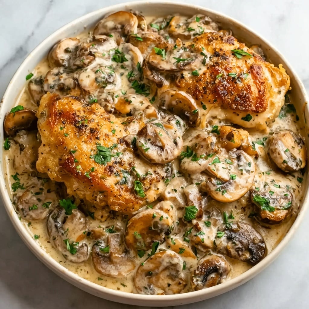 Creamy Mushroom Chicken Recipe - Recipe Image