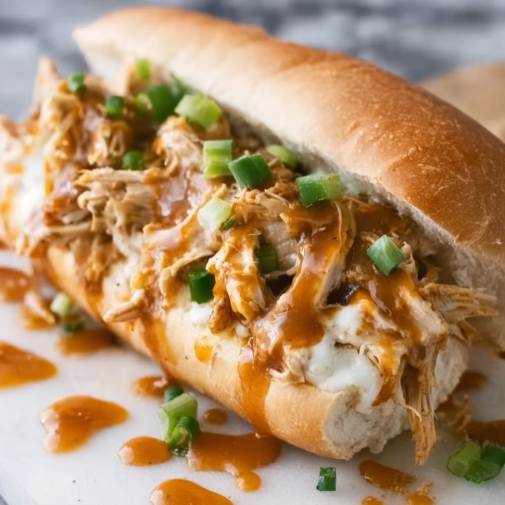 Buffalo Chicken Cheesesteak Sandwiches Recipe - Recipe Image