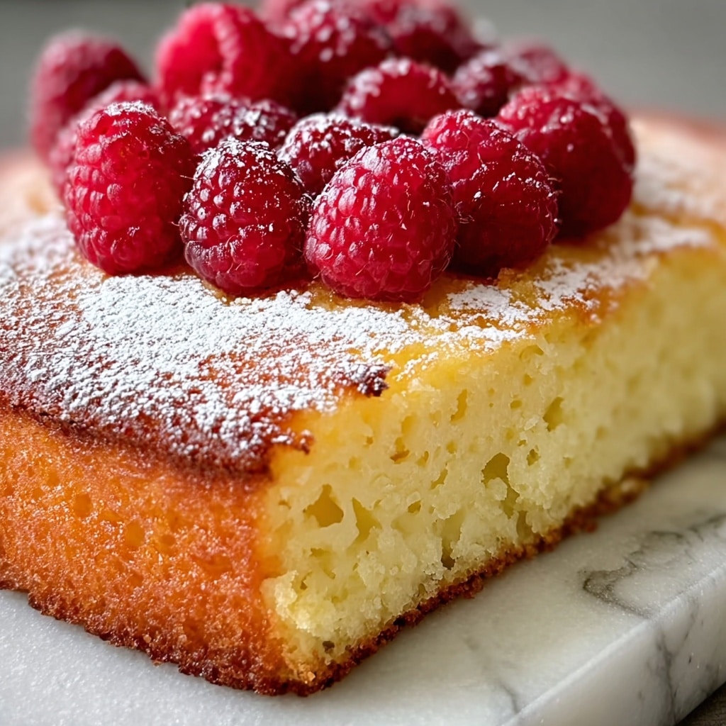 Grilled Sunny Lemon Pound Cake with Raspberries Recipe - Recipe Image