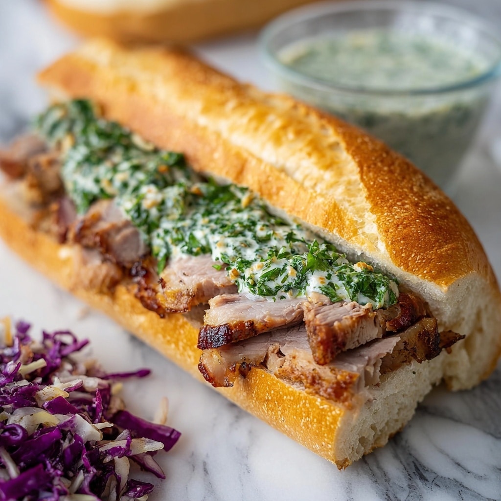 Porchetta Sandwiches with Garlic Herb Mayo Recipe - Recipe Image