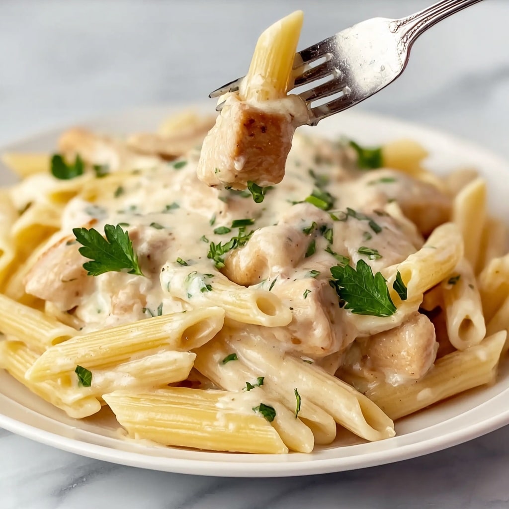 Creamy Chicken Alfredo Casserole Recipe - Recipe Image