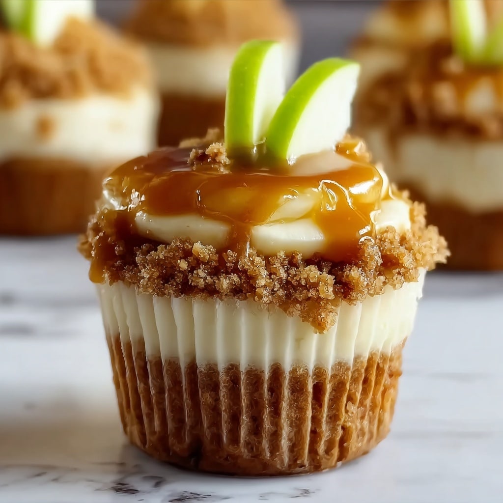 Apple Crisp Cheesecakes Recipe - Recipe Image