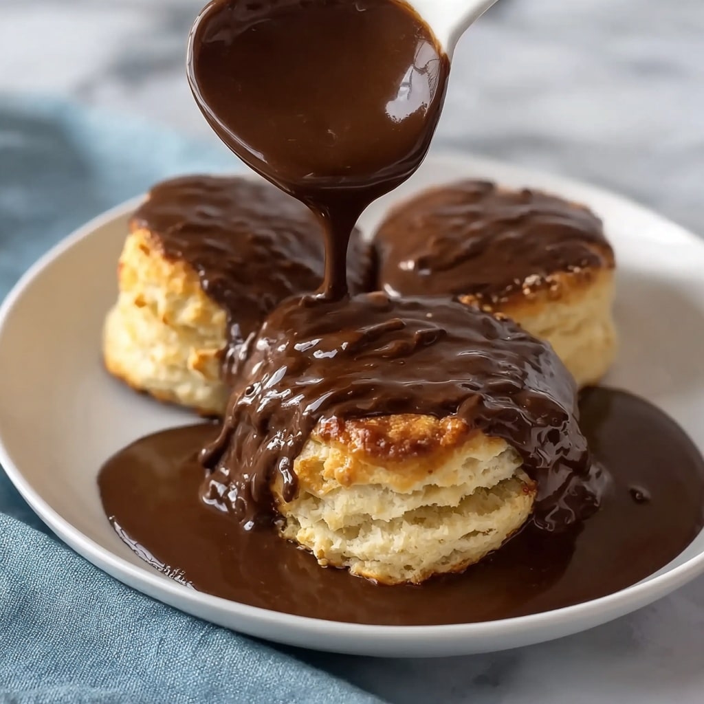 Chocolate Gravy and Biscuits Recipe - Recipe Image