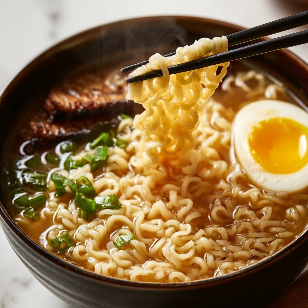 Homemade Ramen with Flavorful Broth Recipe - Recipe Image
