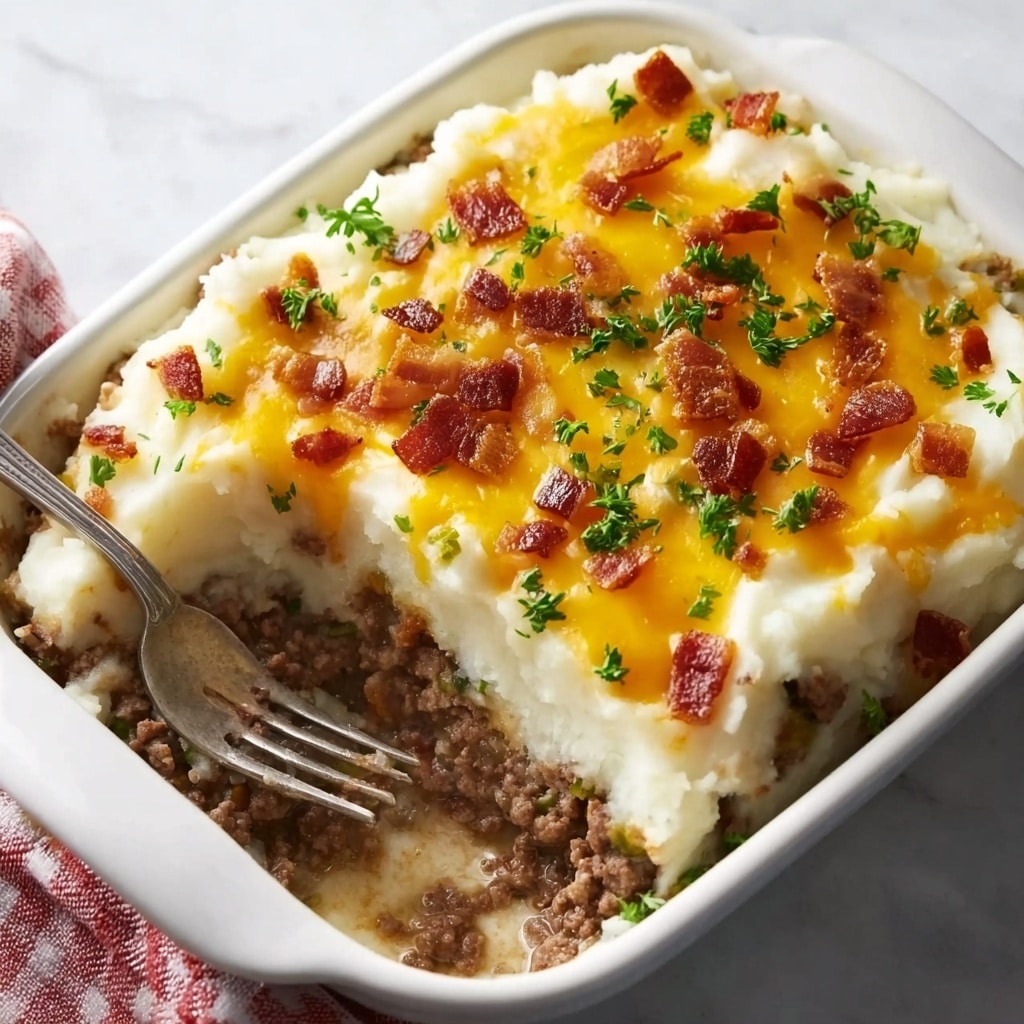 Mashed Potato Meatloaf Casserole Recipe - Recipe Image