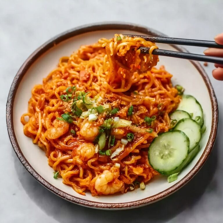 Quick Kimchi Noodles Recipe