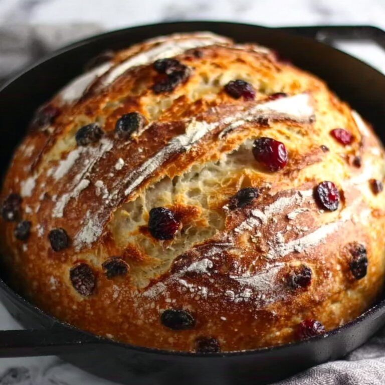 No Knead Cinnamon Raisin Bread Recipe