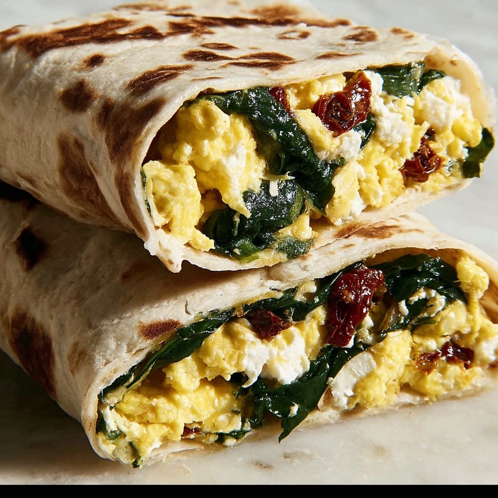 Spinach and Feta Wrap Recipe - Recipe Image