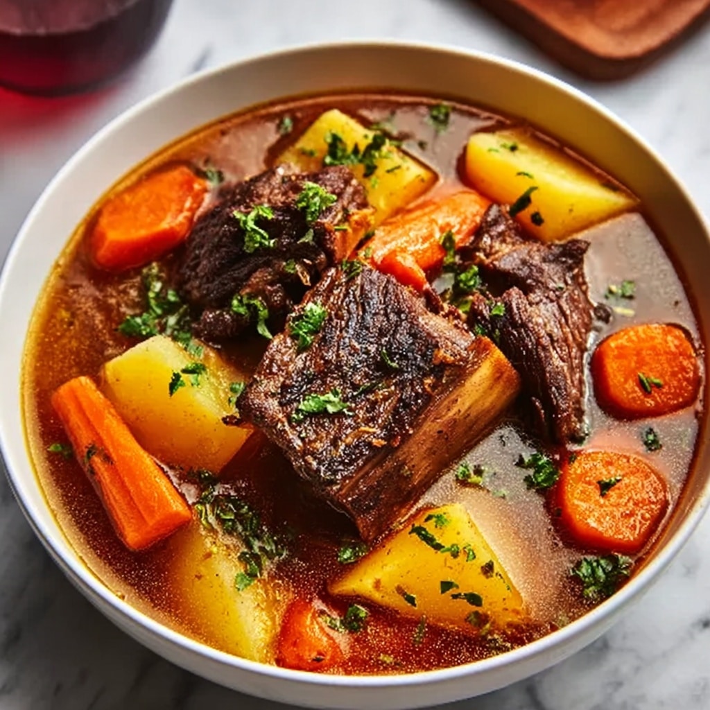 Apple Carrot Beef Rib Soup Recipe - Recipe Image