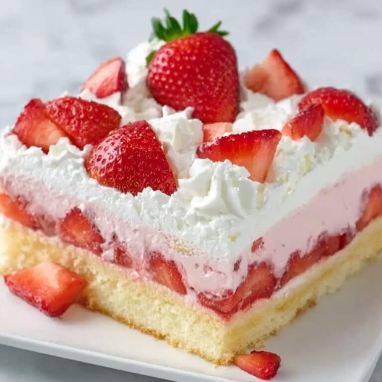 Easy Strawberry Poke Cake Recipe