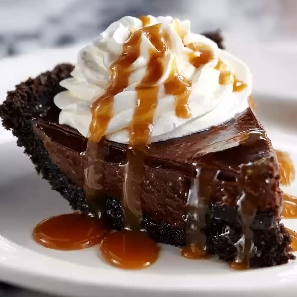 Decadent Caramel Brownie Pie Recipe - Recipe Image