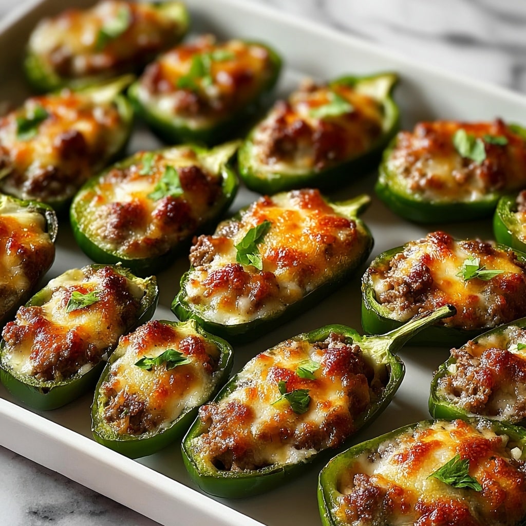 Savory Sausage and Parmesan Stuffed Jalapeño Bites Recipe - Recipe Image