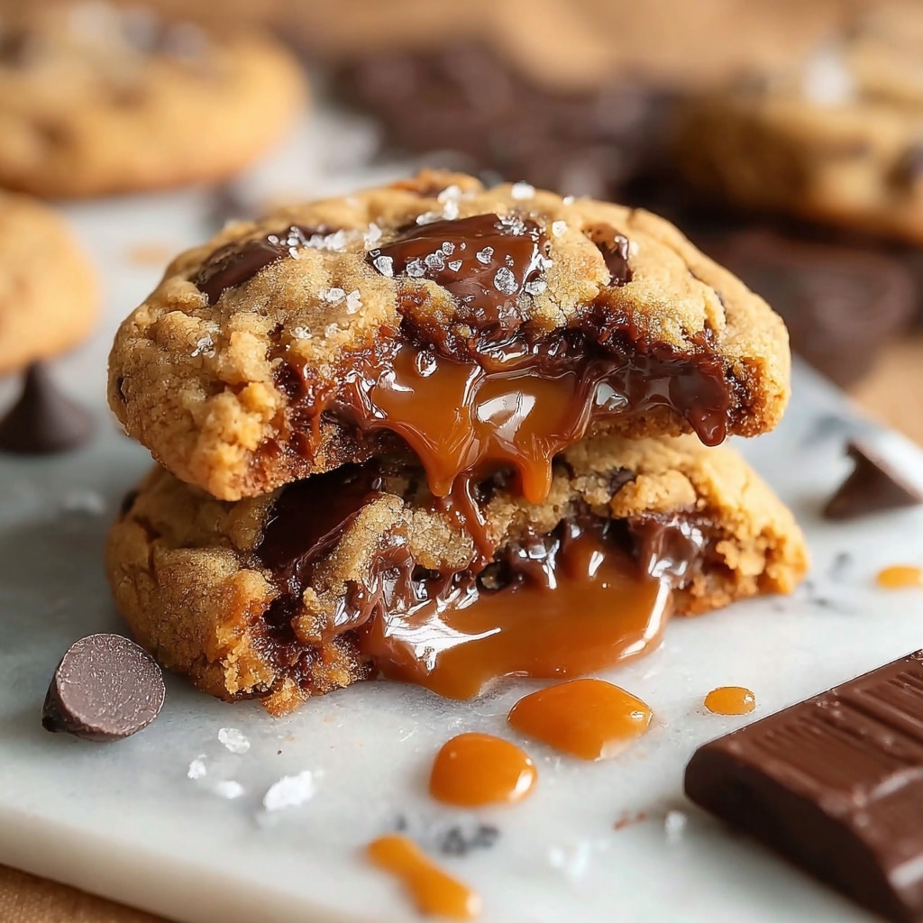 Caramel Chocolate Chip Cookies Recipe - Recipe Image