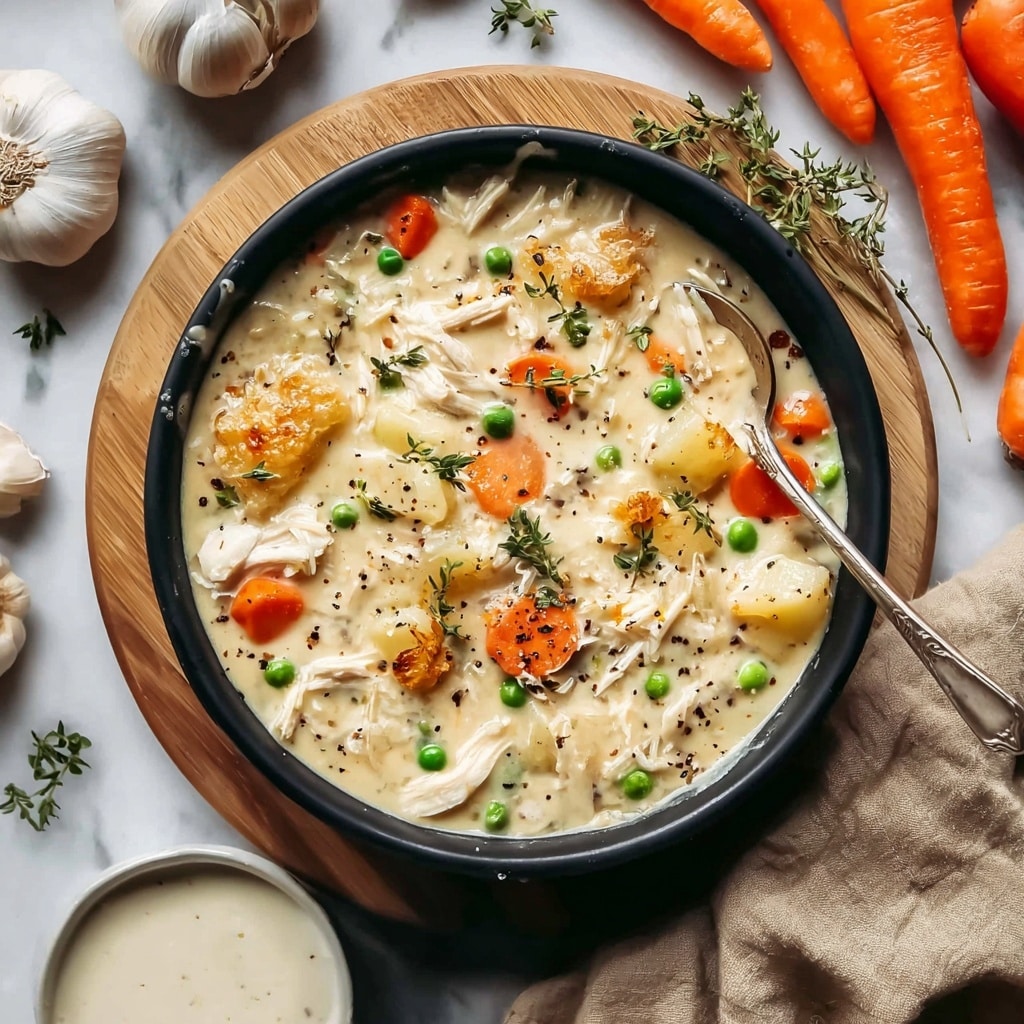 Small Batch Chicken Pot Pie Soup for Two Recipe - Recipe Image