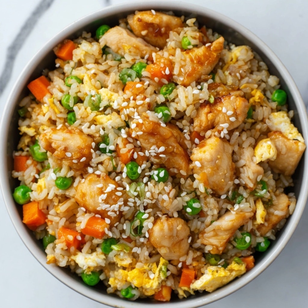 Healthy Chicken and Vegetable Fried Rice Recipe - Recipe Image