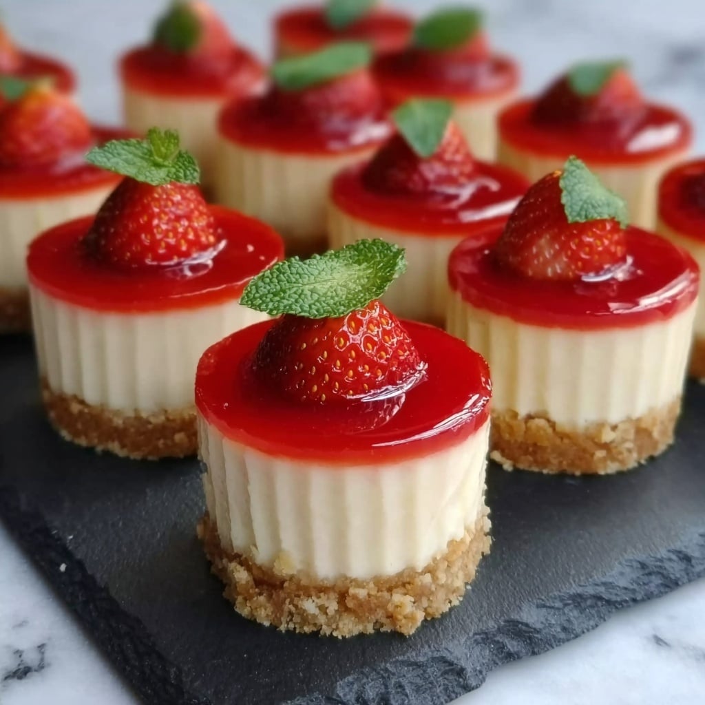 Easy Mini Cheesecakes Recipe - Recipe Image