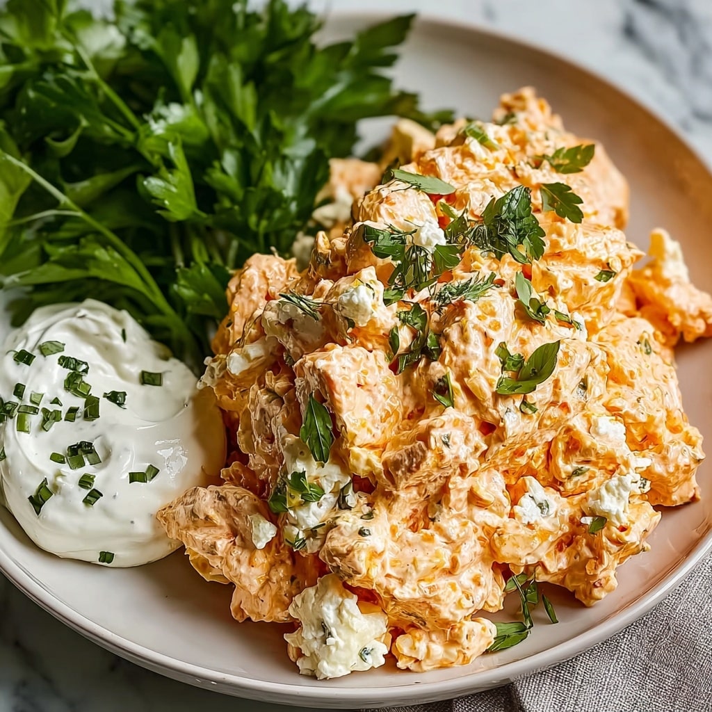 Buffalo Chicken Salad with Cottage Cheese Recipe - Recipe Image