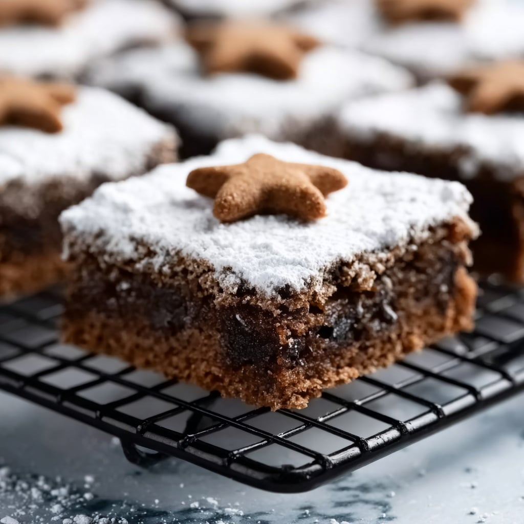 Soft Gingerbread Cookie Bars Recipe - Recipe Image