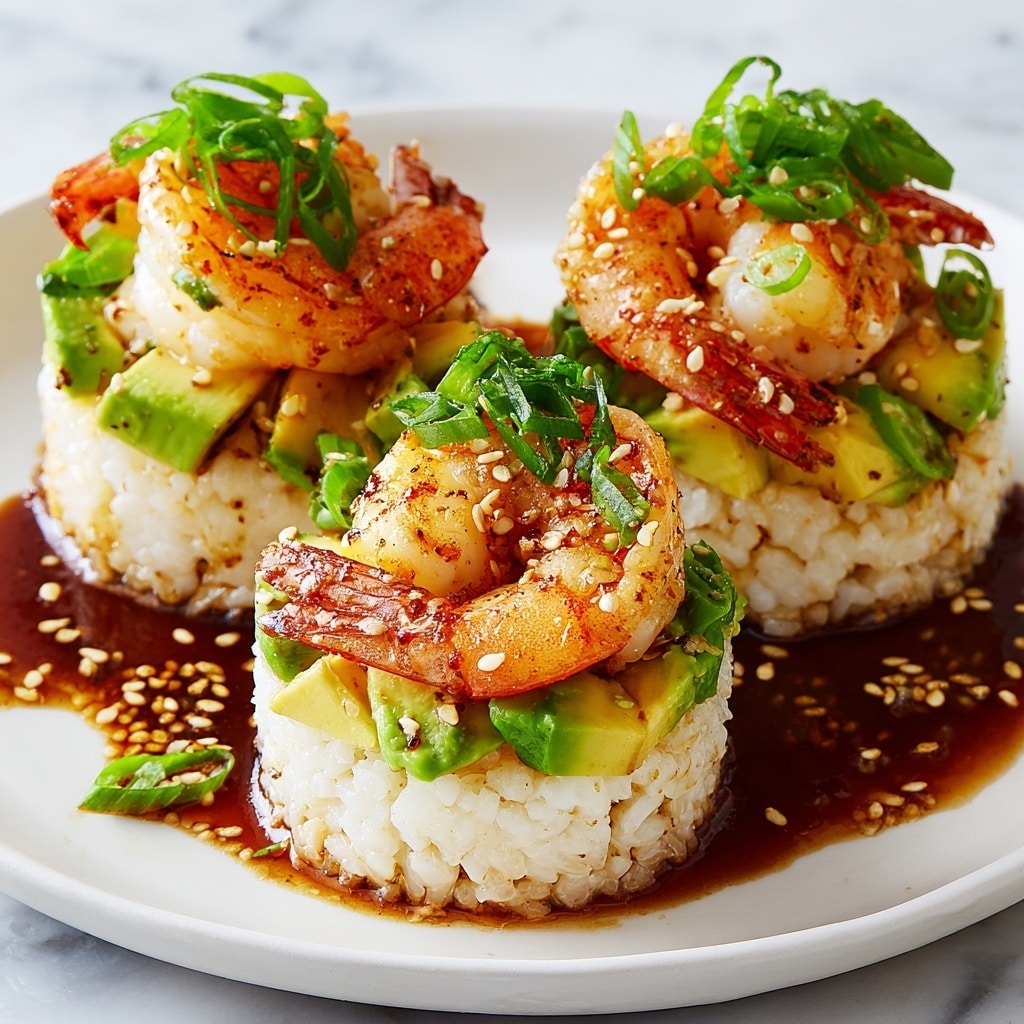 Spicy Shrimp Sushi Stacks Recipe