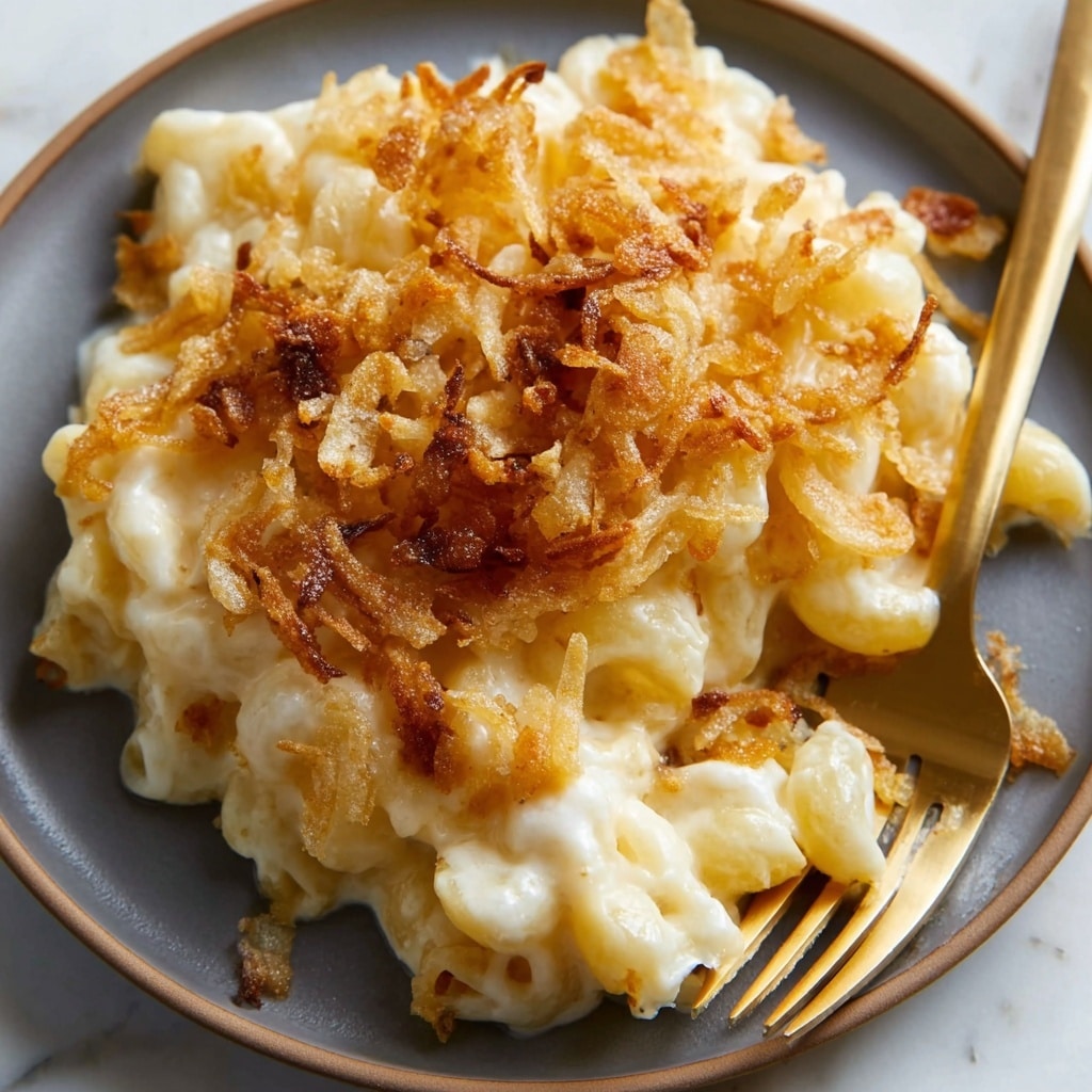 French Onion Funeral Potatoes Recipe - Recipe Image