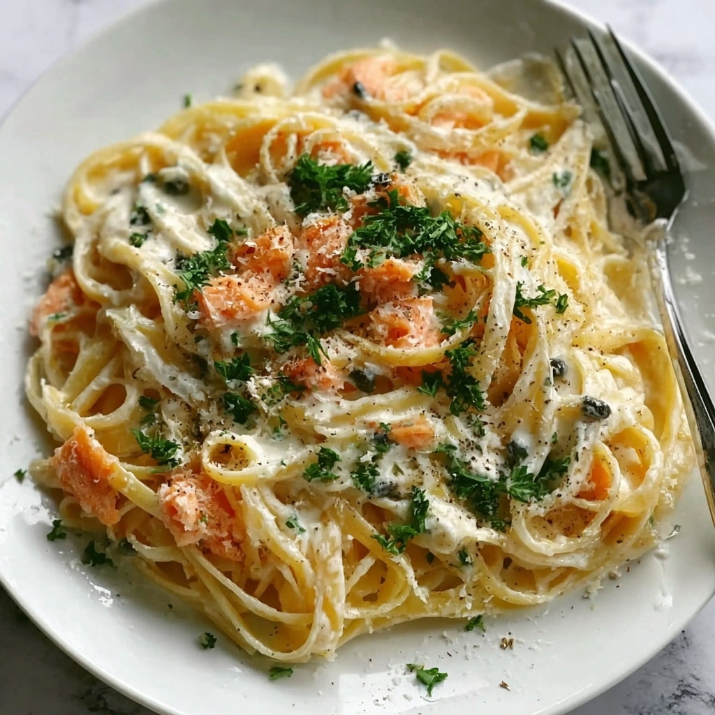 Smoked Salmon Carbonara Recipe - Recipe Image