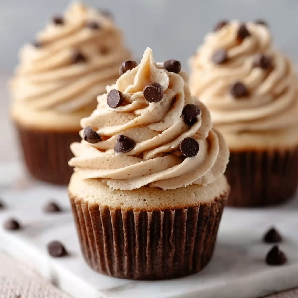 Chocolate Chip Cookie Dough Cupcakes Recipe - Recipe Image