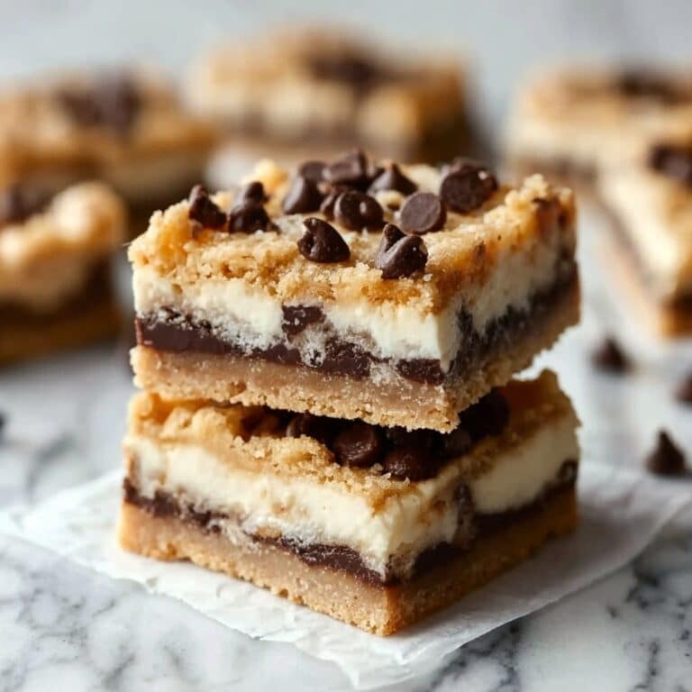 Peanut Butter Chocolate Chip Cookie Cheesecake Bars Recipe