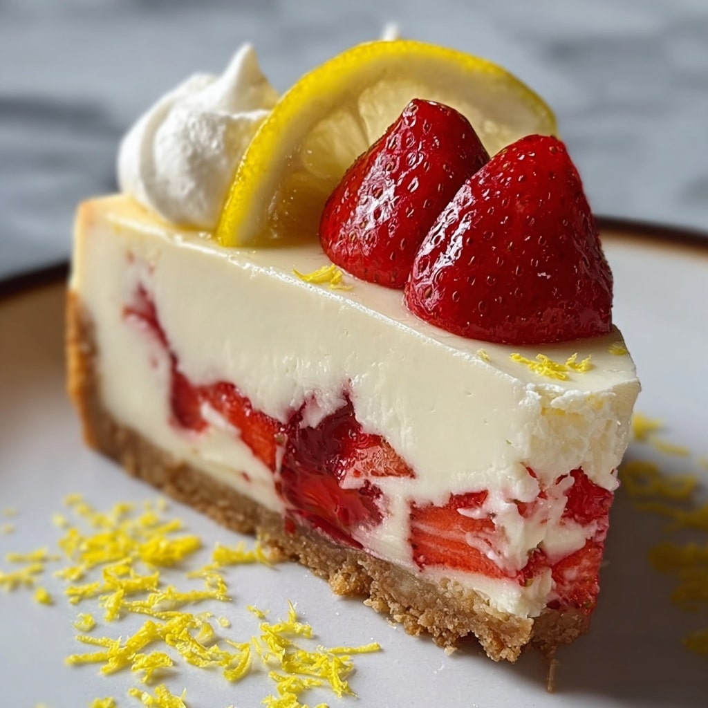 Strawberry Lemon Cheesecake Recipe
