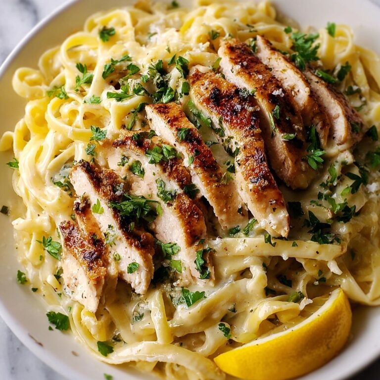 Creamy Lemon Garlic Chicken Pasta Recipe