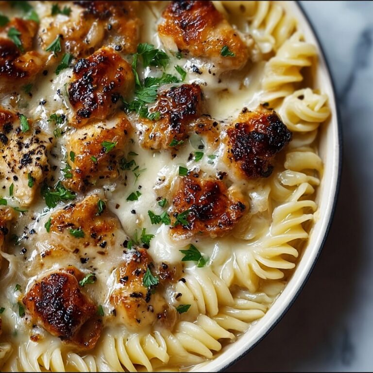 Creamy Garlic Parmesan Chicken Pasta Bake Recipe