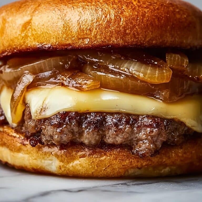 Caramelized Onion and Cheese Steak Sandwich Recipe