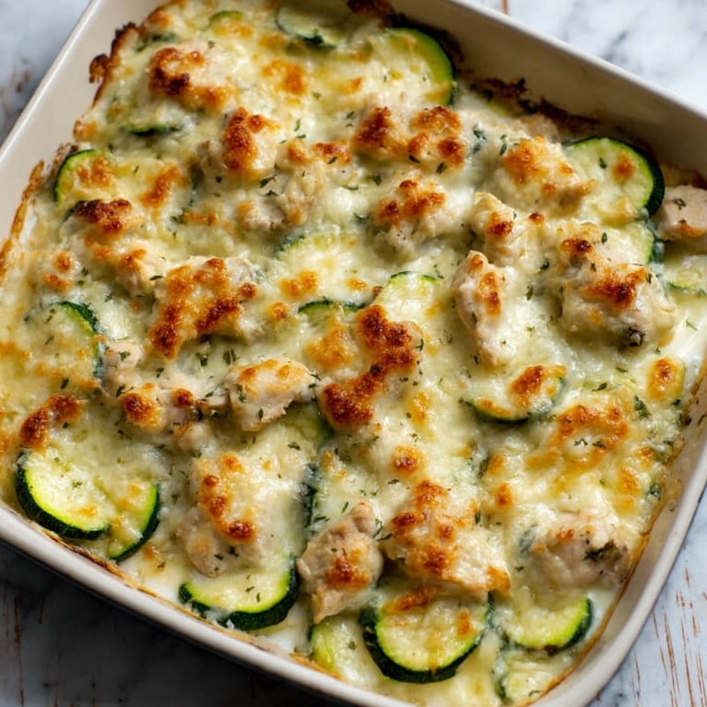 Cheesy Chicken Zucchini Casserole Recipe