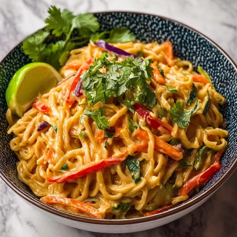 Creamy Peanut Noodles with Crunchy Veggies and Lime Recipe