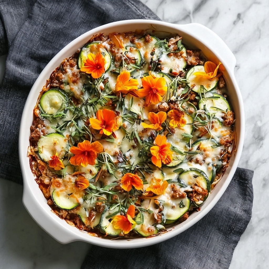 Savory Ground Turkey Zucchini Casserole Recipe