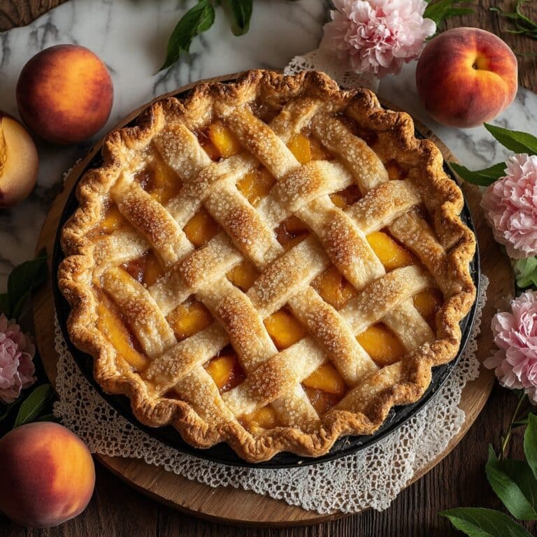 Brown Butter Strawberry Peach Pie Recipe