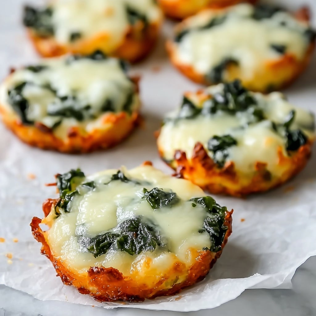 Spinach Cheese Dip Baked Crisps Recipe