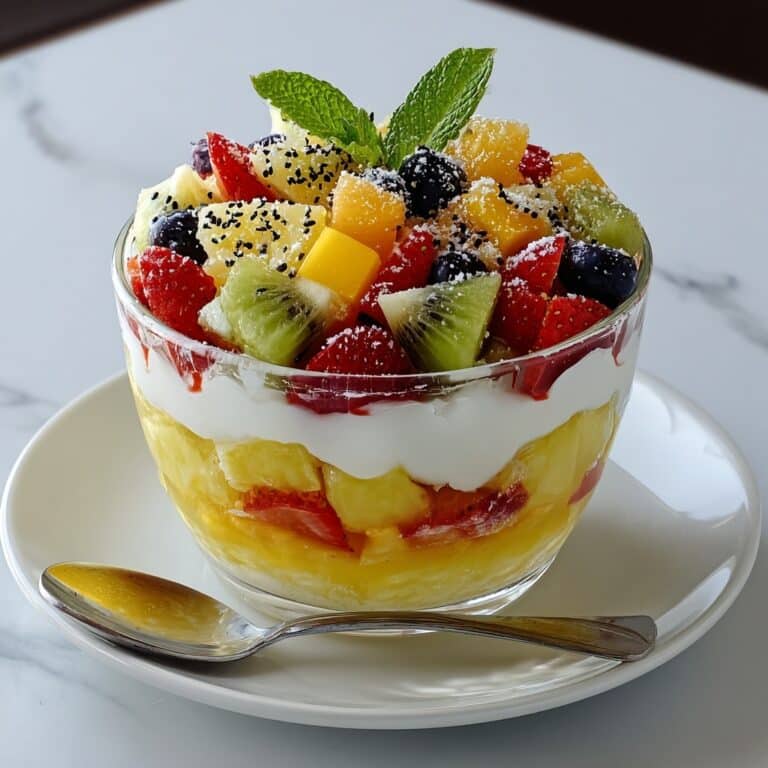 Fresh Fruit Salad with Citrus Honey Dressing Recipe