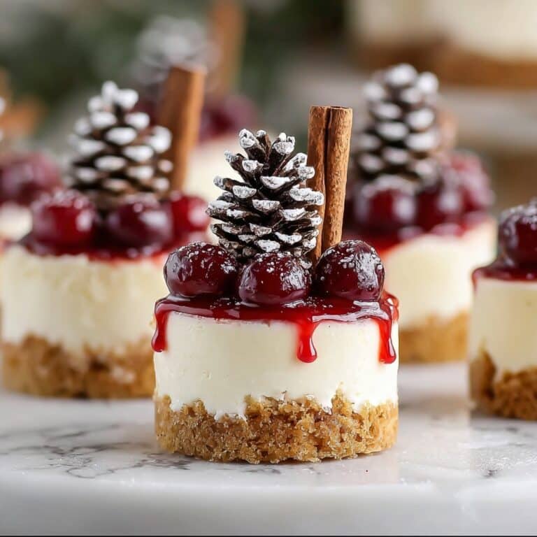 Mini Christmas Cheesecakes Recipe