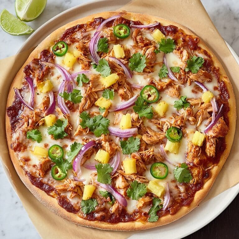Pineapple Jalapeño BBQ Chicken Pizza Recipe