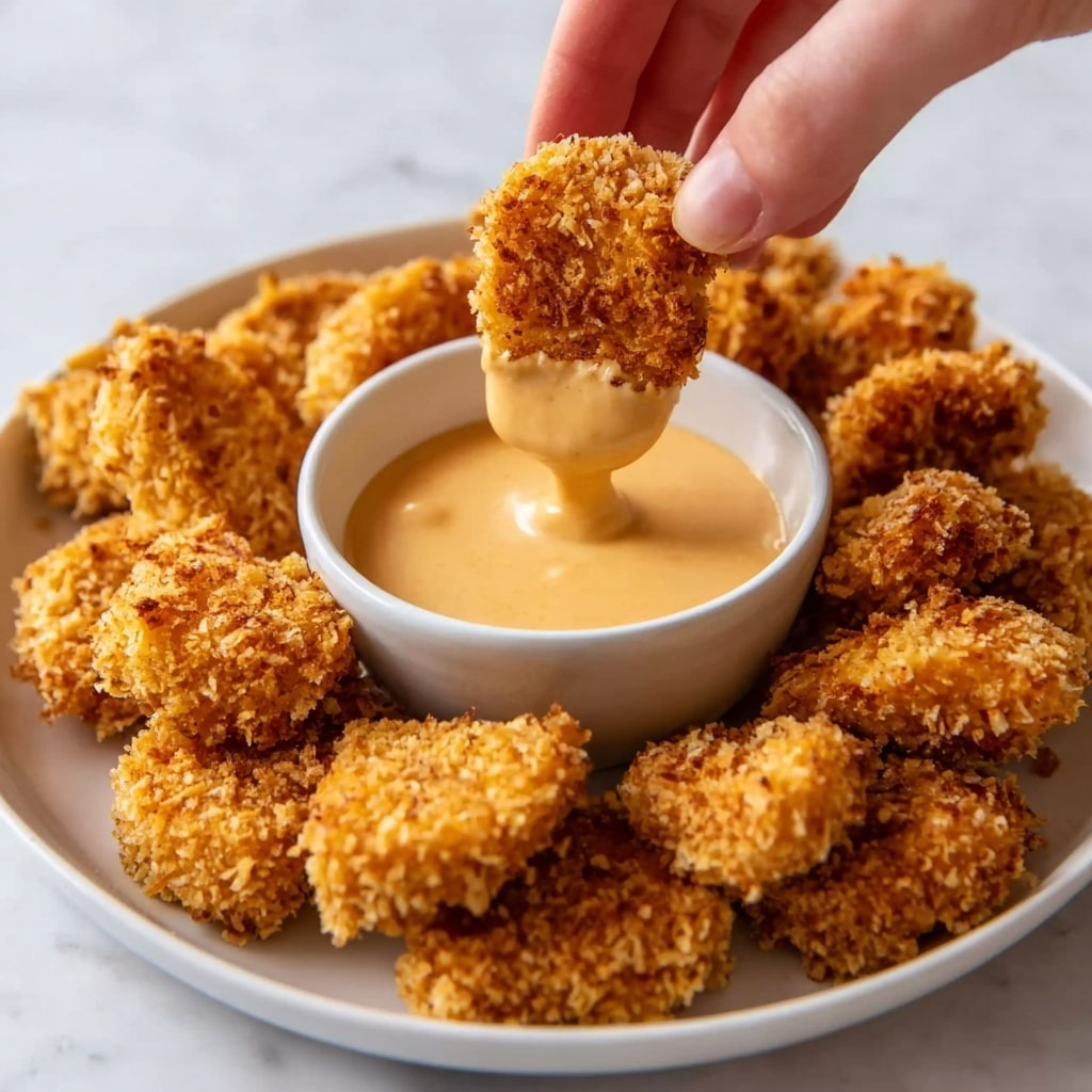 Homemade Baked Chicken Nuggets with Crispy Panko Coating Recipe - Recipe Image